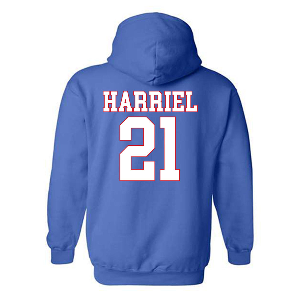 SMU - NCAA Women's Basketball : Jzaniya Harriel - Hooded Sweatshirt-1