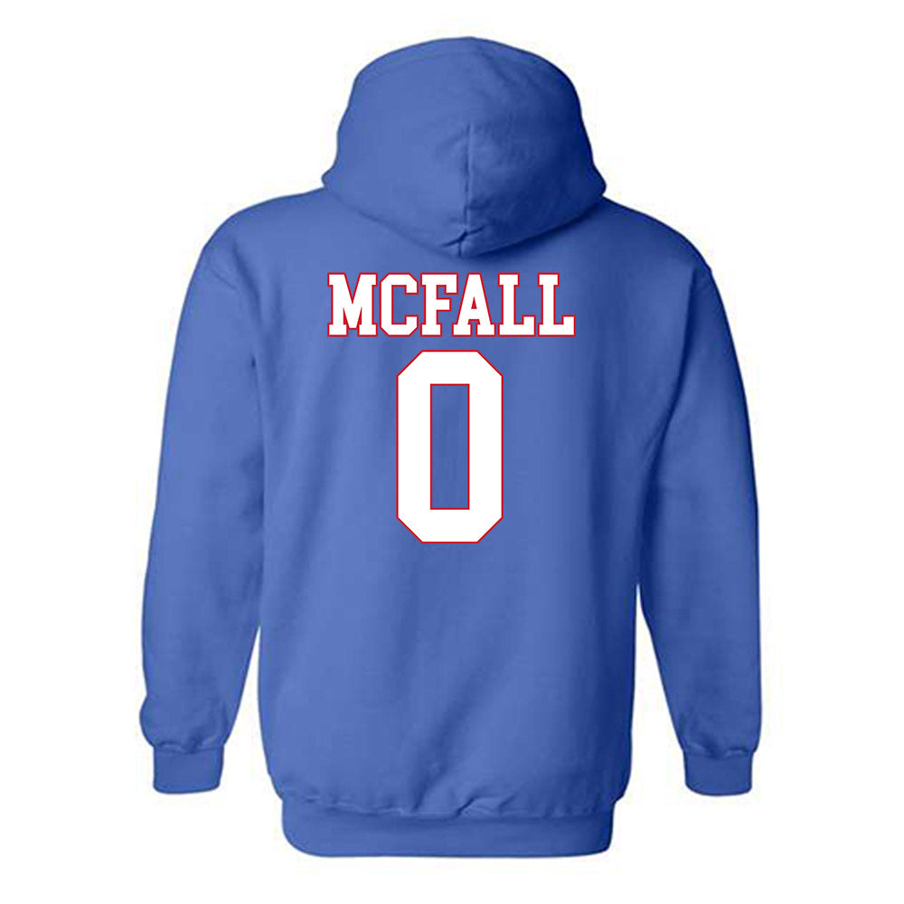 SMU - NCAA Football : Derrick McFall - Hooded Sweatshirt-1