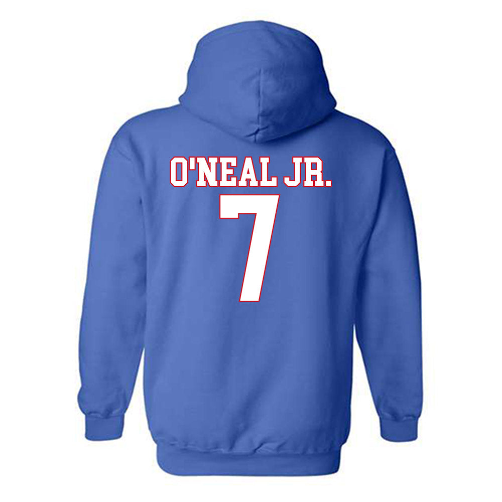 SMU - NCAA Men's Basketball : Jermaine O'Neal Jr. - Hooded Sweatshirt-1