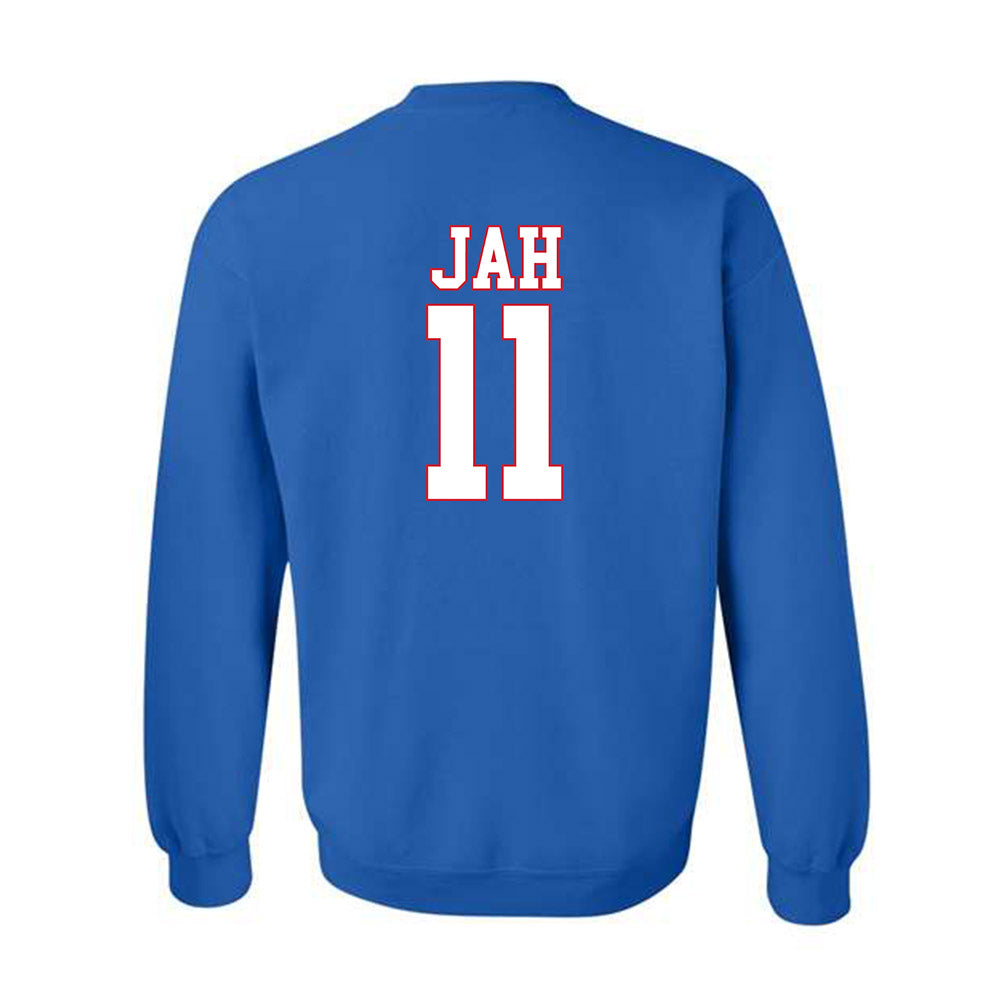 SMU - NCAA Women's Basketball : Sahnya Jah - Crewneck Sweatshirt-1