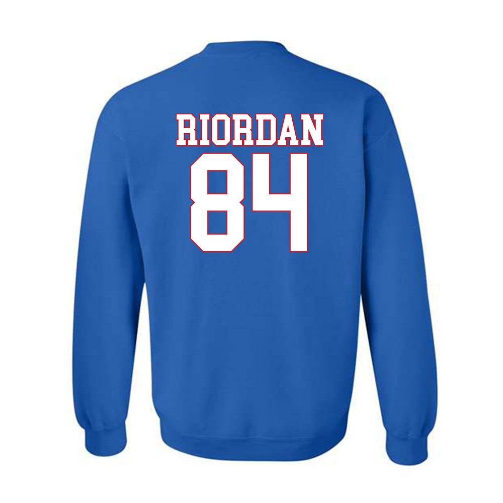 SMU - NCAA Football : Tripp Riordan - Crewneck Sweatshirt-1