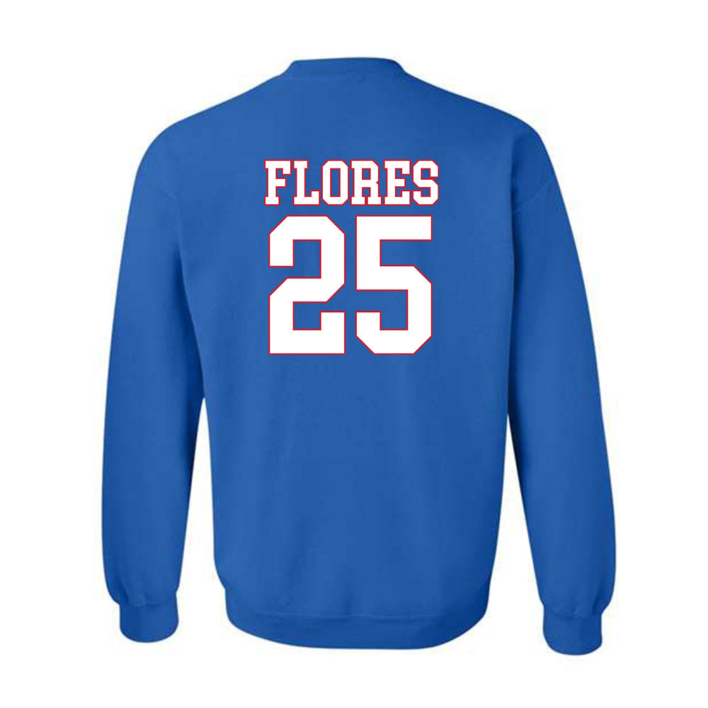 SMU - NCAA Men's Soccer : Luis Flores - Crewneck Sweatshirt-1
