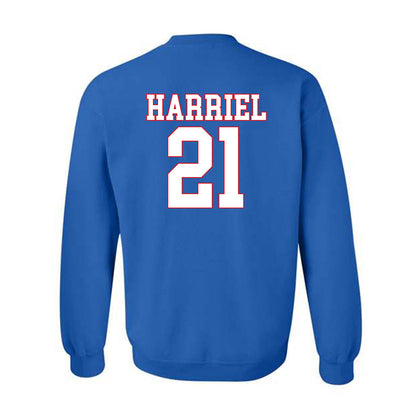 SMU - NCAA Women's Basketball : Jzaniya Harriel - Crewneck Sweatshirt-1