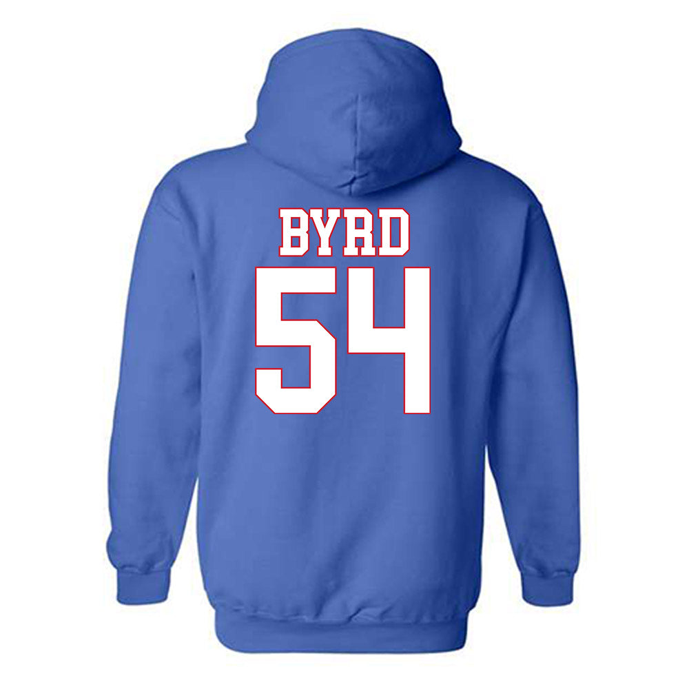 SMU - NCAA Football : Savion Byrd - Hooded Sweatshirt-1