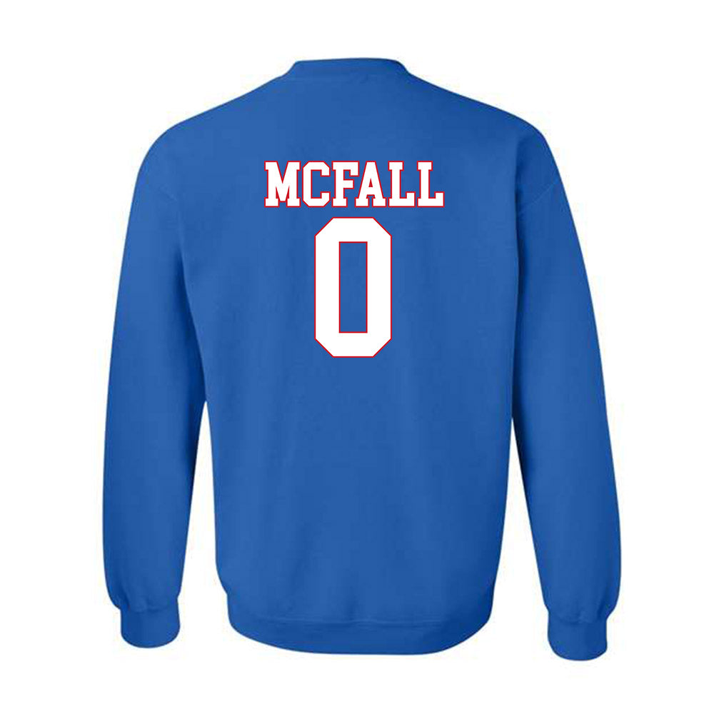 SMU - NCAA Football : Derrick McFall - Crewneck Sweatshirt-1