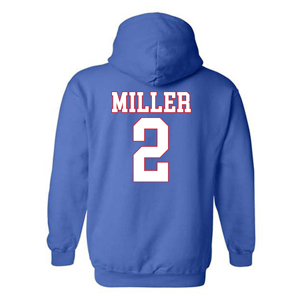 SMU - NCAA Men's Basketball : Boopie Miller - Hooded Sweatshirt-1