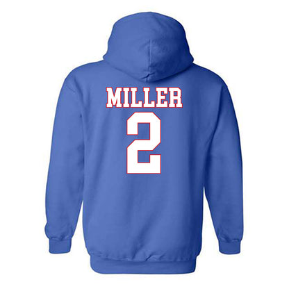 SMU - NCAA Men's Basketball : Boopie Miller - Hooded Sweatshirt-1