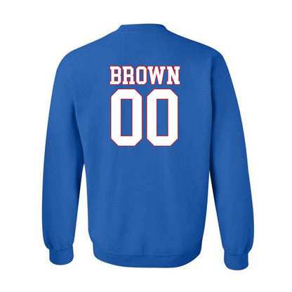 SMU - NCAA Football : Carterrious Brown - Crewneck Sweatshirt-1