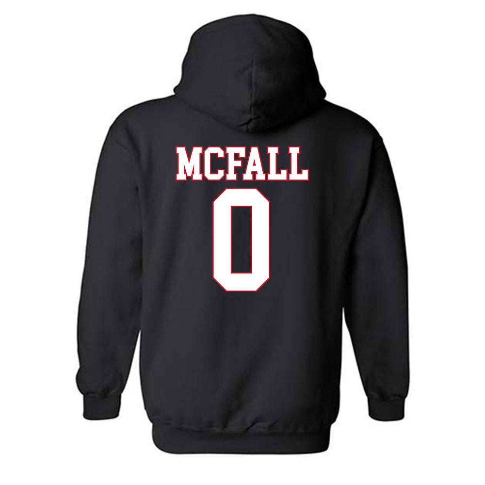 SMU - NCAA Football : Derrick McFall - Hooded Sweatshirt-1
