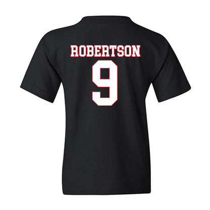 SMU - NCAA Football : Cameron Robertson - Youth T-Shirt-1