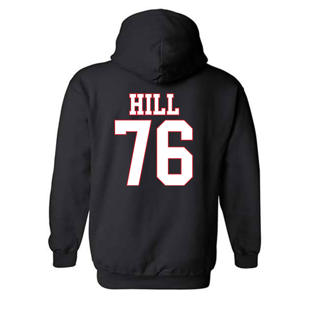 SMU - NCAA Football : Drew Hill - Hooded Sweatshirt-1