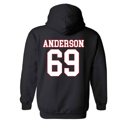 SMU - NCAA Football : Nate Anderson - Hooded Sweatshirt-1