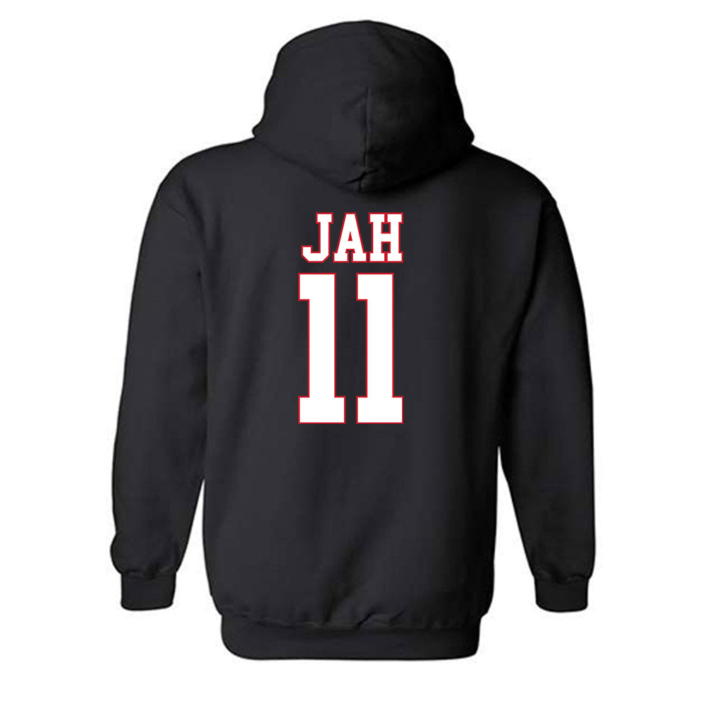 SMU - NCAA Women's Basketball : Sahnya Jah - Hooded Sweatshirt-1
