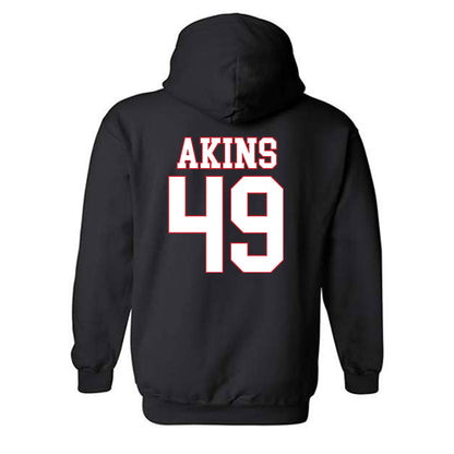 SMU - NCAA Football : nolan Akins - Hooded Sweatshirt-1