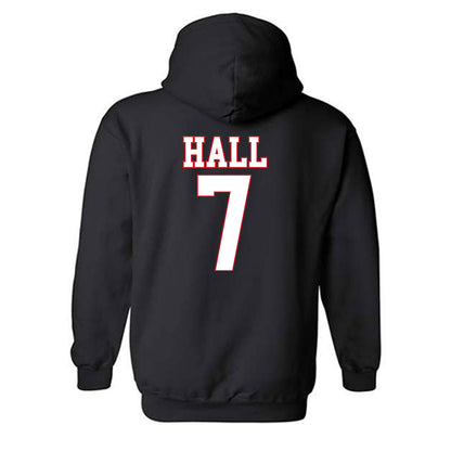 SMU - NCAA Women's Basketball : Grace Hall - Hooded Sweatshirt-1