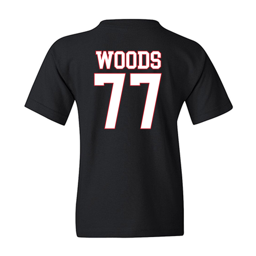 SMU - NCAA Football : Alexzander Woods - Youth T-Shirt-1