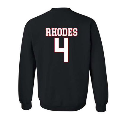 SMU - NCAA Football : Link Rhodes - Crewneck Sweatshirt-1