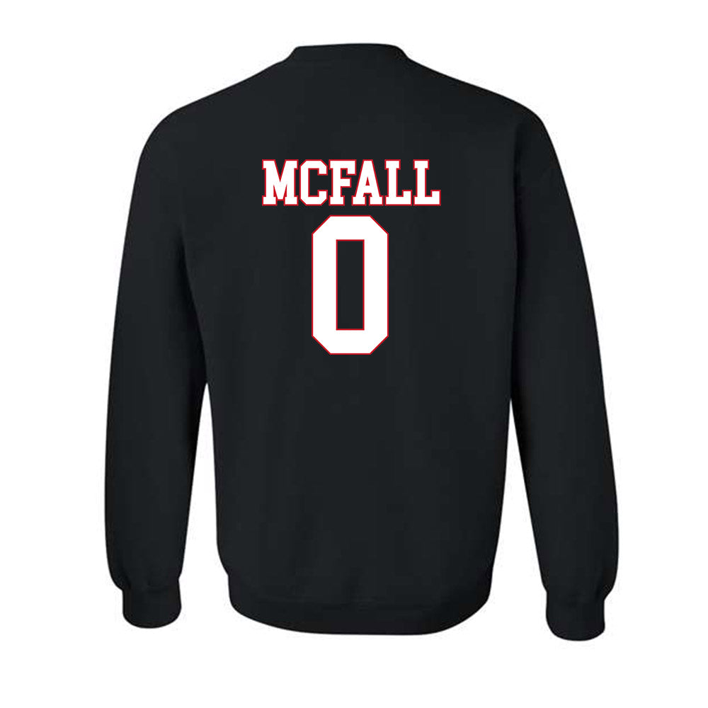 SMU - NCAA Football : Derrick McFall - Crewneck Sweatshirt-1