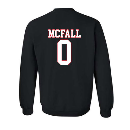 SMU - NCAA Football : Derrick McFall - Crewneck Sweatshirt-1