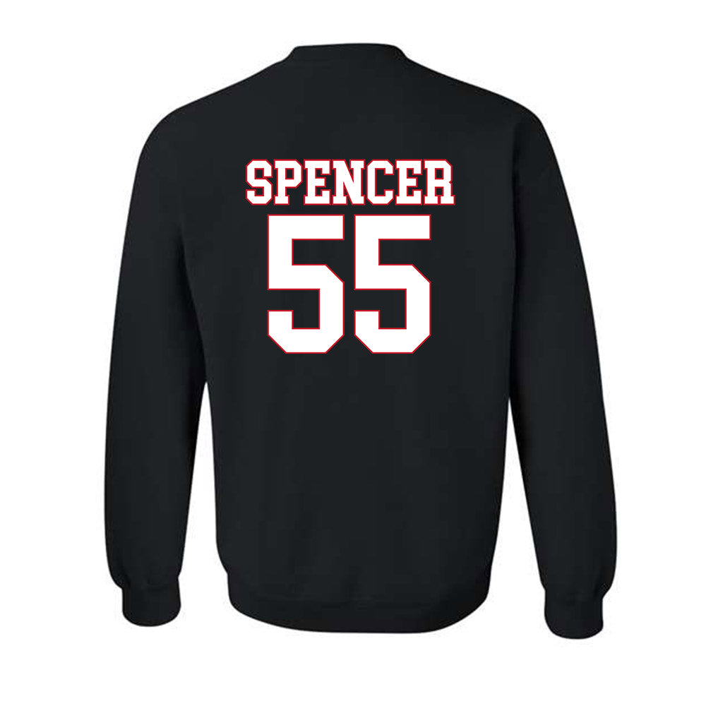 SMU - NCAA Football : Woo Spencer - Crewneck Sweatshirt-1