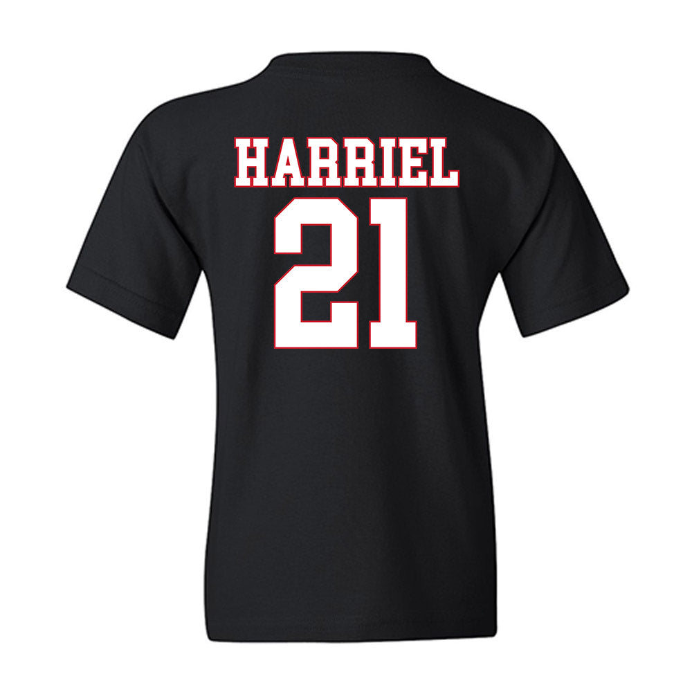 SMU - NCAA Women's Basketball : Jzaniya Harriel - Youth T-Shirt-1