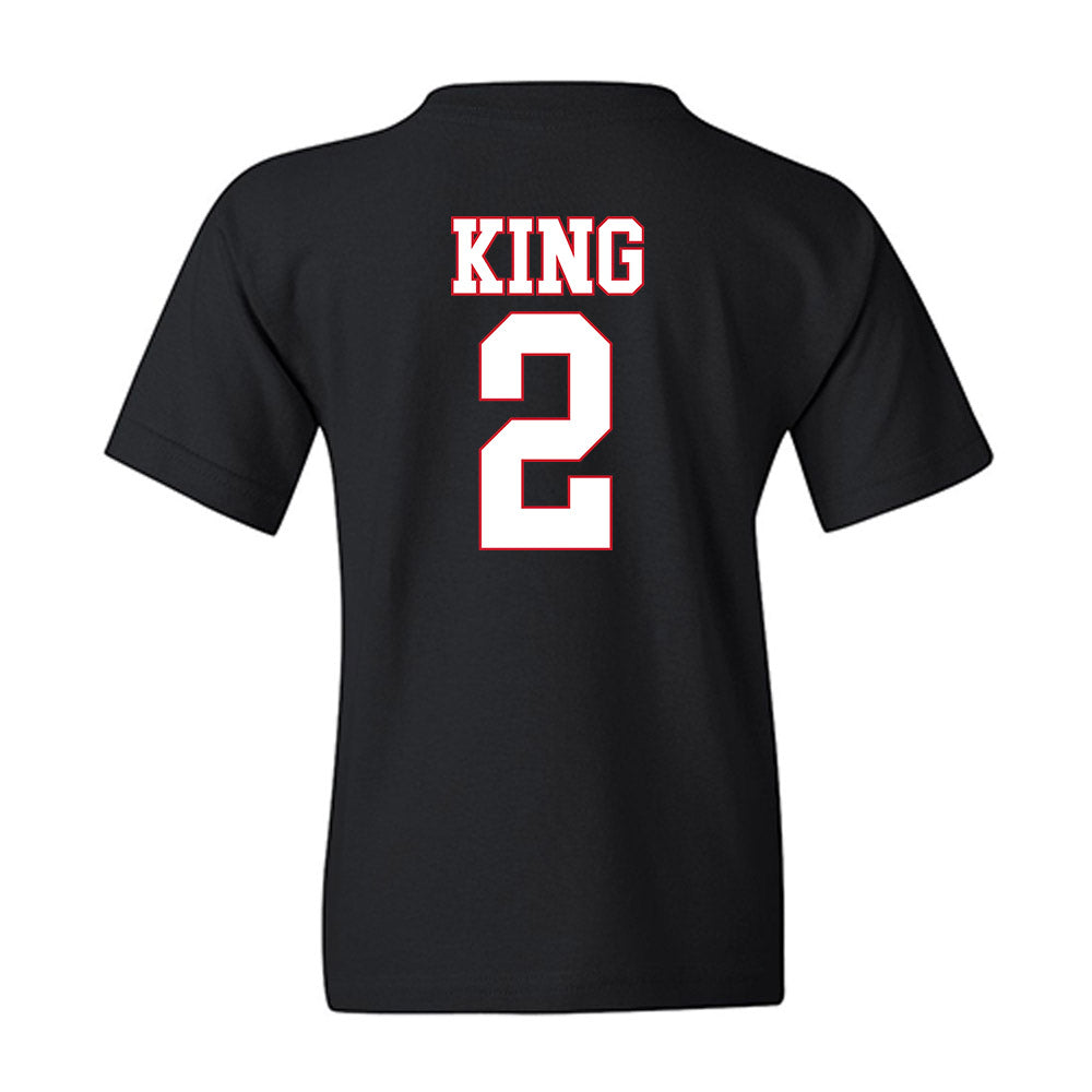 SMU - NCAA Women's Basketball : Zahra King - Youth T-Shirt-1