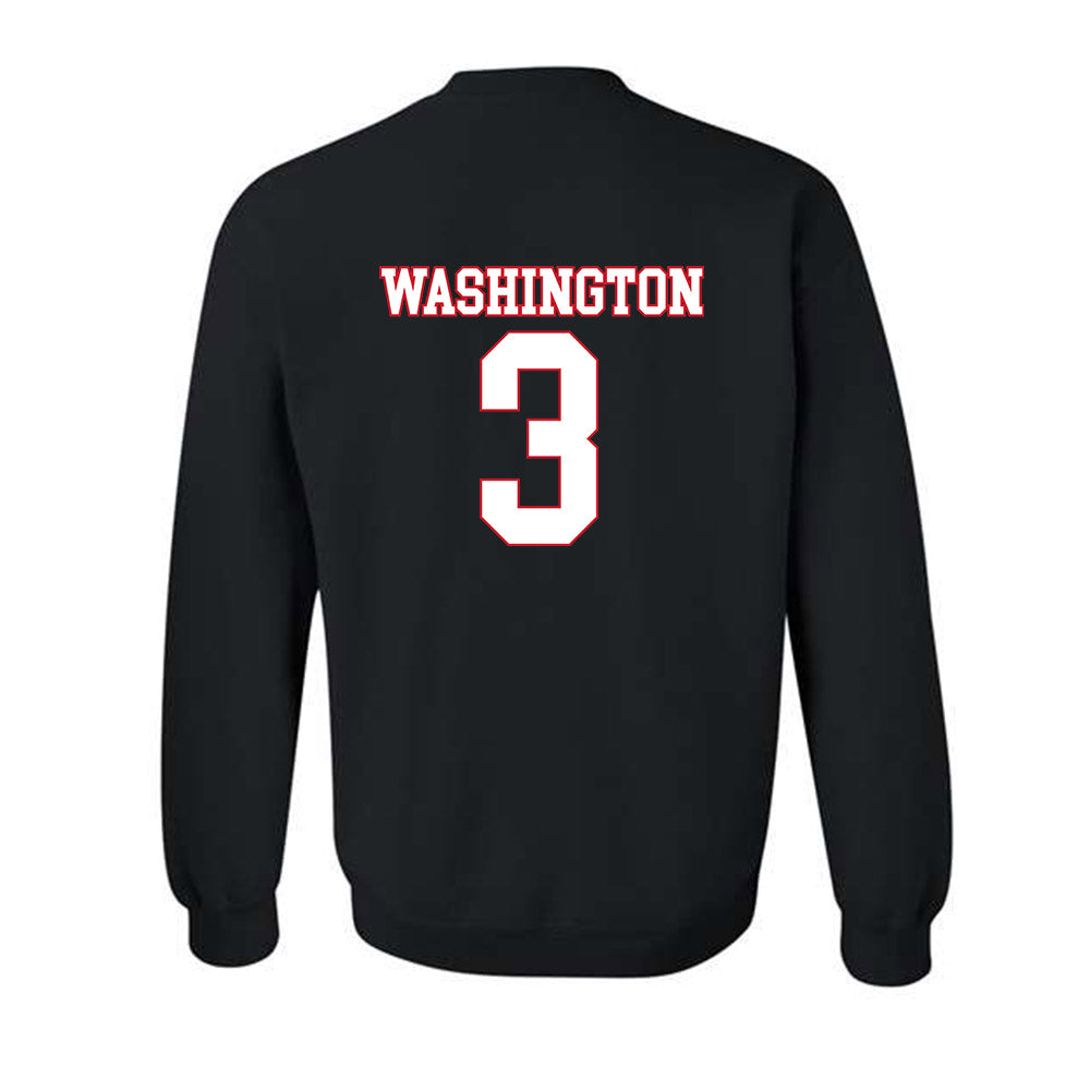 SMU - NCAA Men's Basketball : Corey Washington - Crewneck Sweatshirt-1