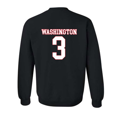 SMU - NCAA Men's Basketball : Corey Washington - Crewneck Sweatshirt-1