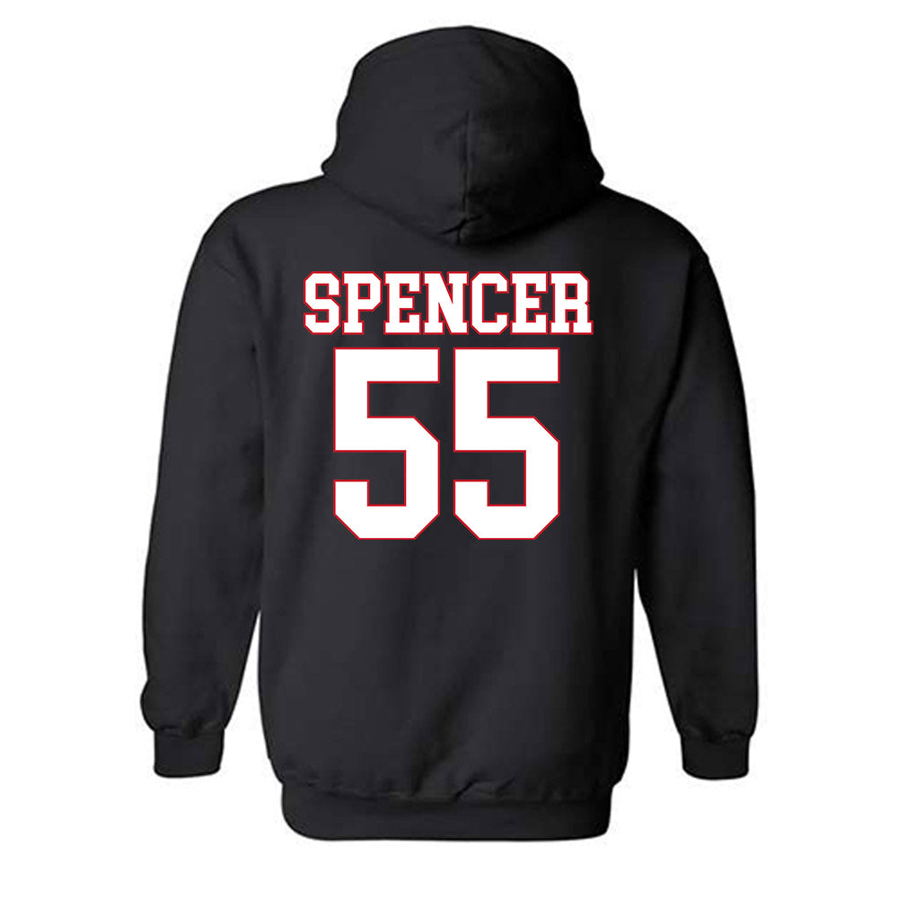 SMU - NCAA Football : Woo Spencer - Hooded Sweatshirt-1