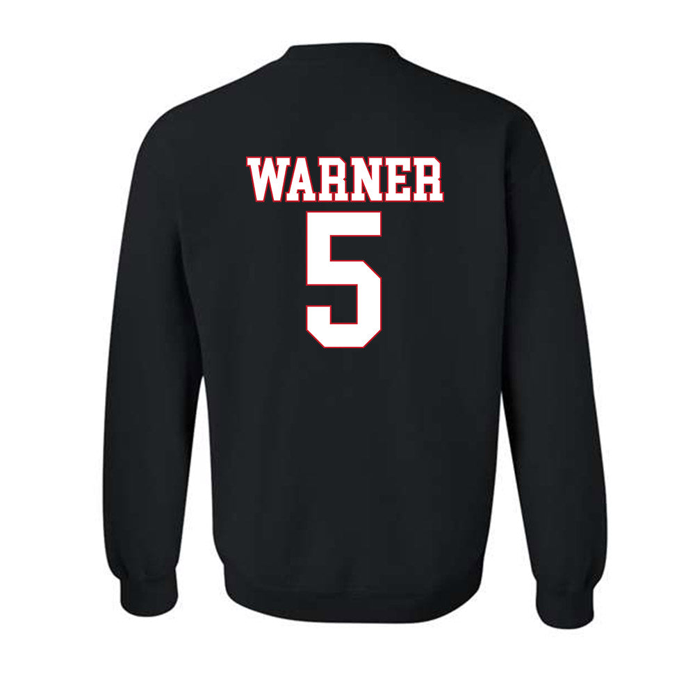 SMU - NCAA Football : DJ Warner - Crewneck Sweatshirt-1