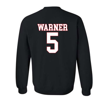 SMU - NCAA Football : DJ Warner - Crewneck Sweatshirt-1
