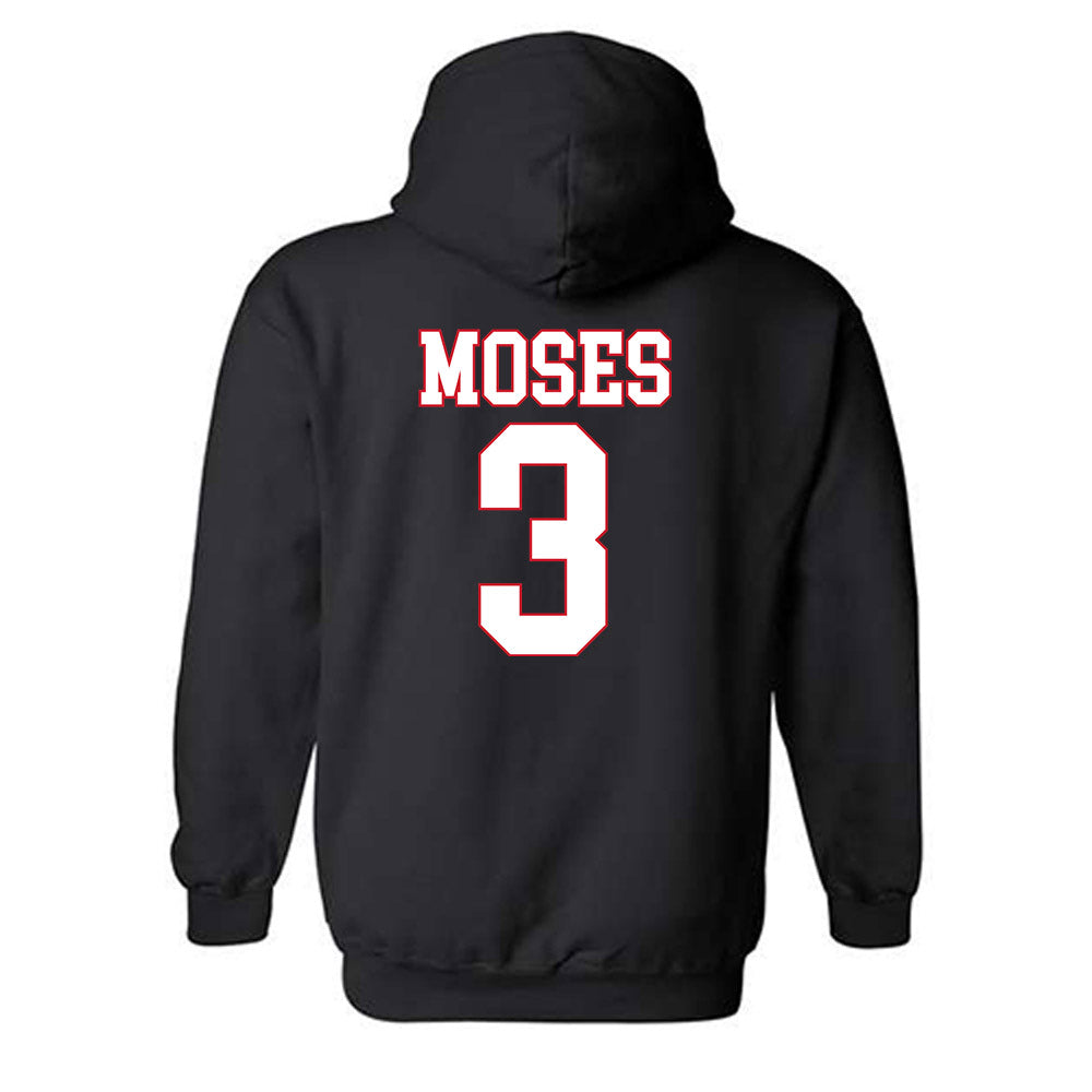 SMU - NCAA Football : Ahmaad Moses - Hooded Sweatshirt-1