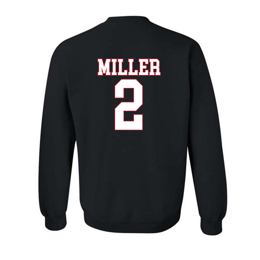 SMU - NCAA Men's Basketball : Boopie Miller - Crewneck Sweatshirt-1