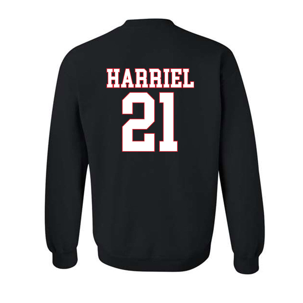 SMU - NCAA Women's Basketball : Jzaniya Harriel - Crewneck Sweatshirt-1