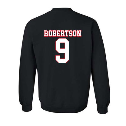 SMU - NCAA Football : Cameron Robertson - Crewneck Sweatshirt-1