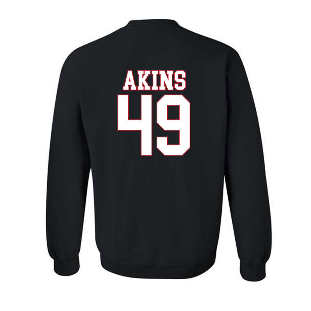 SMU - NCAA Football : nolan Akins - Crewneck Sweatshirt-1