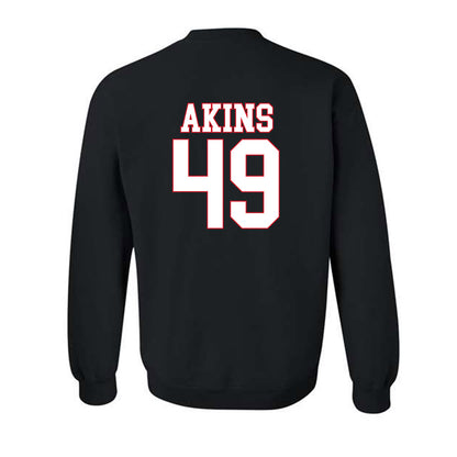 SMU - NCAA Football : nolan Akins - Crewneck Sweatshirt-1