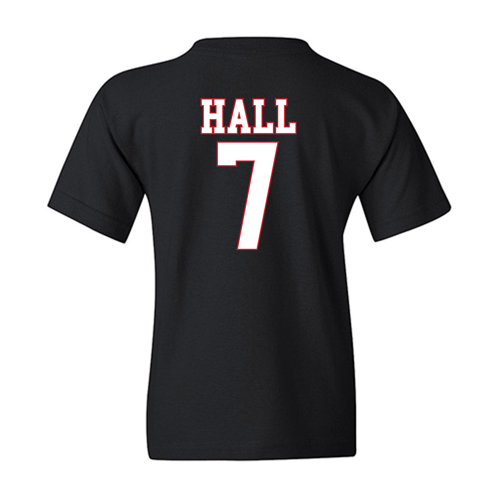 SMU - NCAA Women's Basketball : Grace Hall - Youth T-Shirt-1