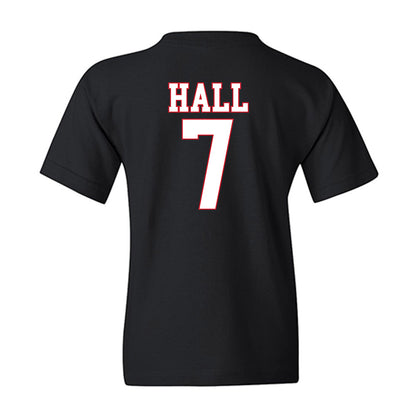 SMU - NCAA Women's Basketball : Grace Hall - Youth T-Shirt-1