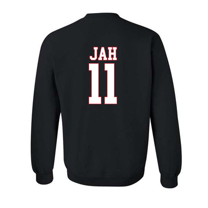 SMU - NCAA Women's Basketball : Sahnya Jah - Crewneck Sweatshirt-1