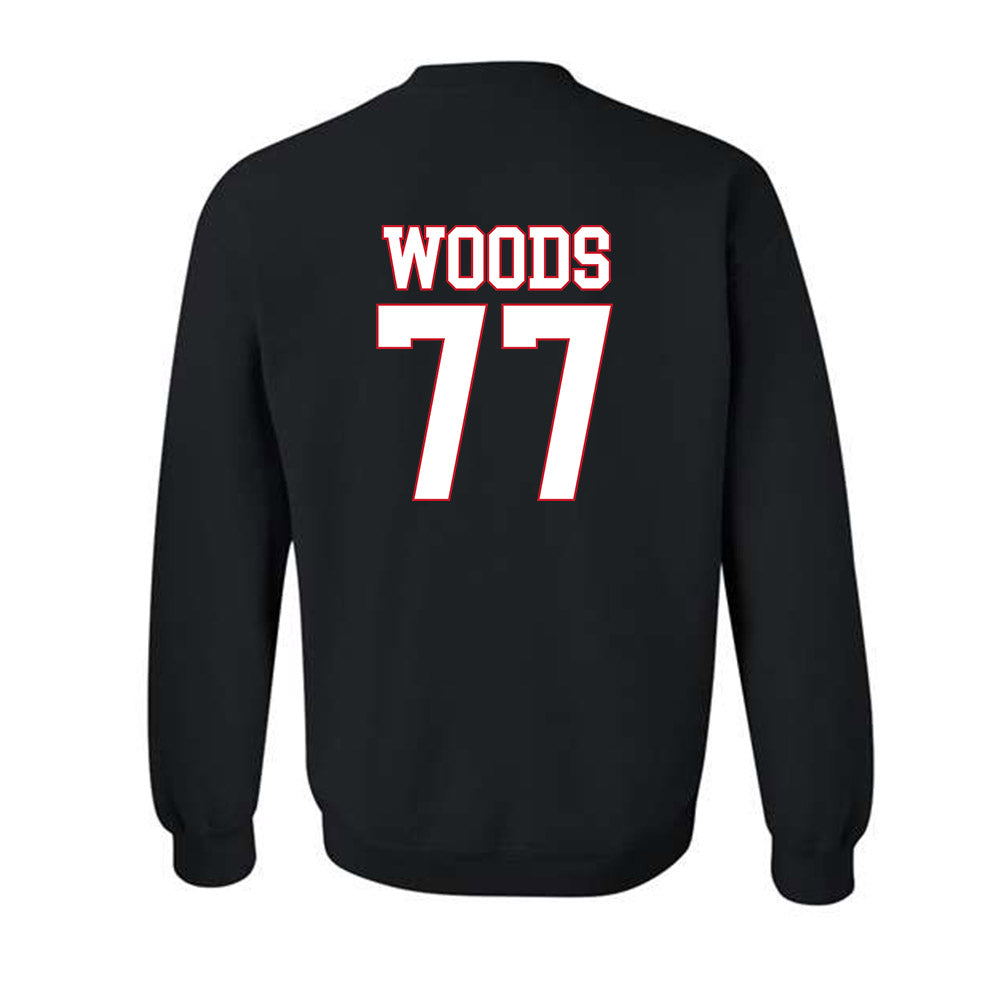 SMU - NCAA Football : Alexzander Woods - Crewneck Sweatshirt-1