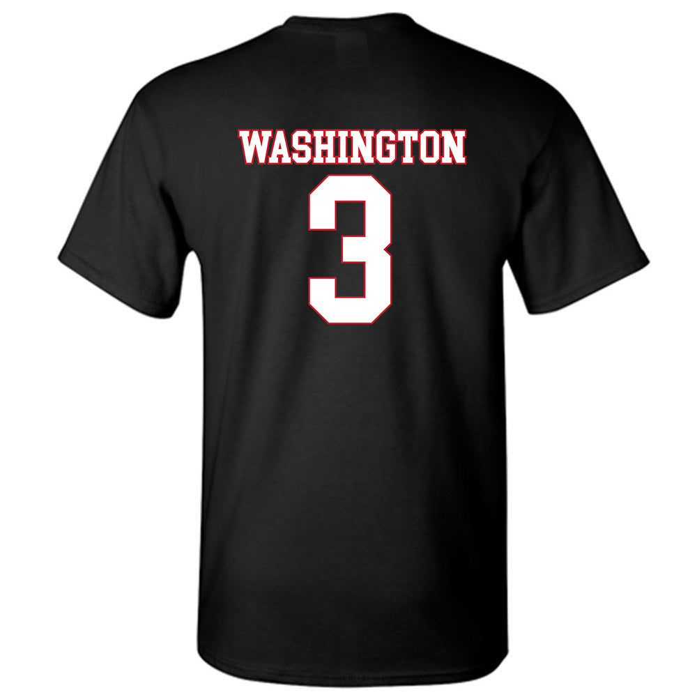 SMU - NCAA Men's Basketball : Corey Washington - T-Shirt-1