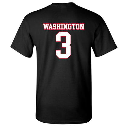 SMU - NCAA Men's Basketball : Corey Washington - T-Shirt-1