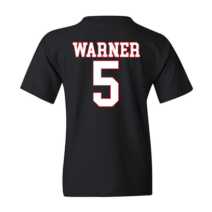 SMU - NCAA Football : DJ Warner - Youth T-Shirt-1