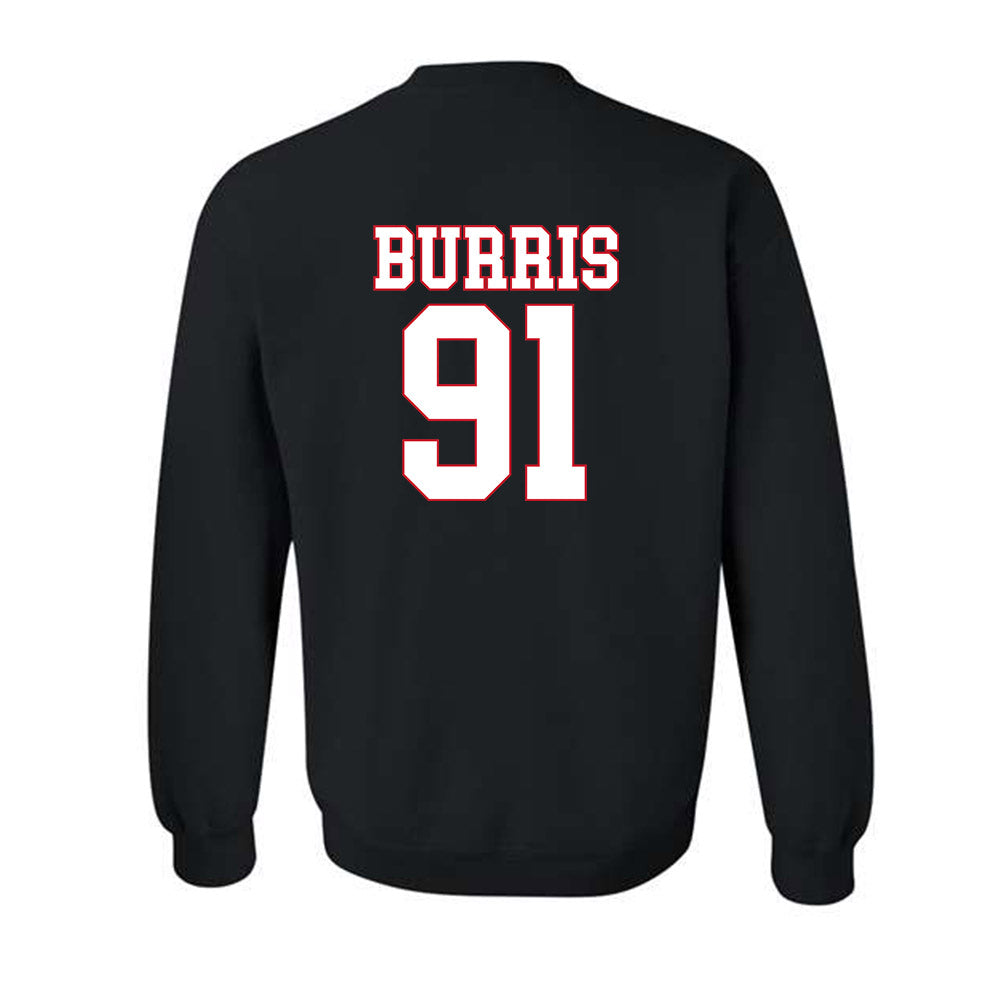 SMU - NCAA Football : Blake Burris - Crewneck Sweatshirt-1