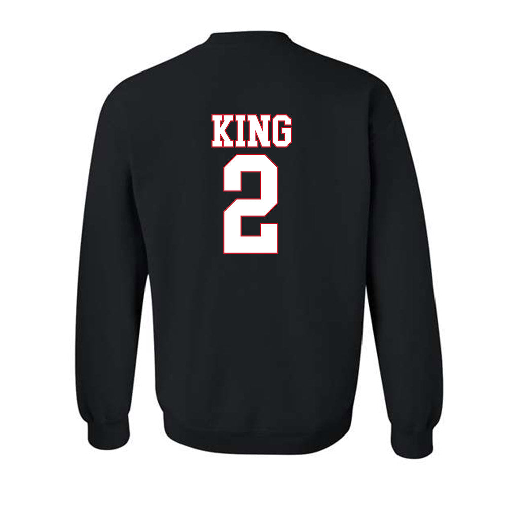 SMU - NCAA Women's Basketball : Zahra King - Crewneck Sweatshirt-1
