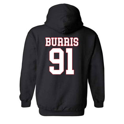 SMU - NCAA Football : Blake Burris - Hooded Sweatshirt-1