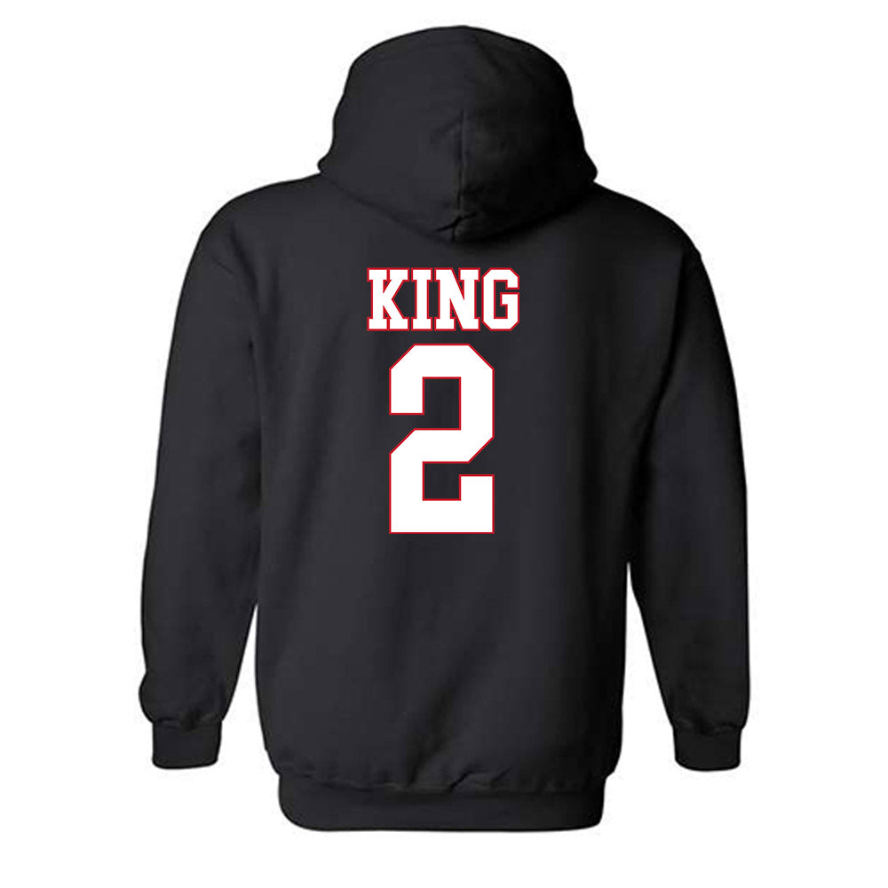 SMU - NCAA Women's Basketball : Zahra King - Hooded Sweatshirt-1