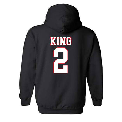 SMU - NCAA Women's Basketball : Zahra King - Hooded Sweatshirt-1