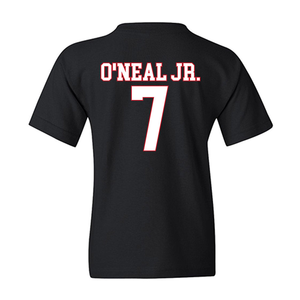 SMU - NCAA Men's Basketball : Jermaine O'Neal Jr. - Youth T-Shirt-1